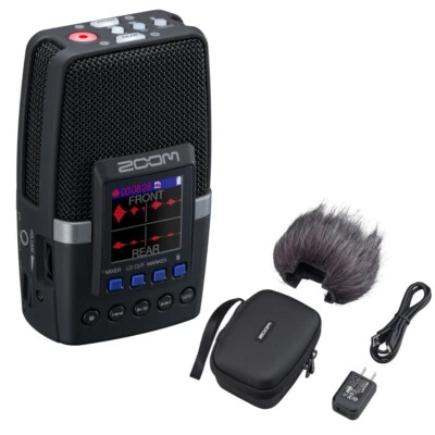 Zoom H2 essential Multi-Mic Handy Recorder ZH2E Bundle w/ APH-2e Accessory Pack - Image 1 of 4