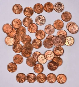 1949 Lincoln Wheat Penny Cent - BU Roll - Picture 1 of 2