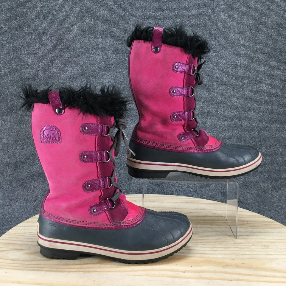 Botas Sorel Pato Juvenil 7 Tofino Nieve Impermeables Rosa Con Cordones Media Pantorrilla NY1852-640 Foto 1 de 4