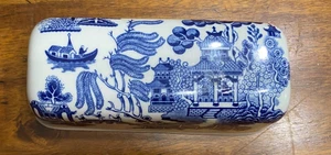 Vajilla inglesa azul sauce Churchill tapa plato mantequilla Staffordshire Inglaterra - Imagen 1 de 9
