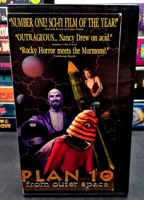 PLAN 10 FROM OUTER SPACE VHS LEO Films Karen Black Sci-Fi OOP RARE PROMO COPY VG - Image 1 of 4