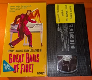 Great Balls of Fire VHS Dennis Quaid Jerry Lee Lewis Orion - Bild 1 von 2