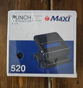 Maxi Punch 520 (8 Cm.) Heavy Duty 2 Hole Punch (NEW in Box Sealed) - Picture 1 of 3