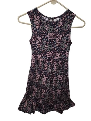 Girls Blueberi Boulevard Navy Floral Dress Size M - Image 1 of 3
