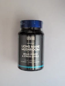 Lions Mane Mushroom 90 Capsules, Vegan Gluten Free, Utoya - Picture 1 of 2