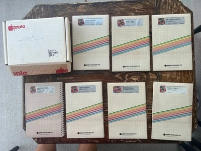 Vintage Apple II Special Delivery Software Lot (6) w/ Manuals & Box 1980s Mac - Image 1 of 4