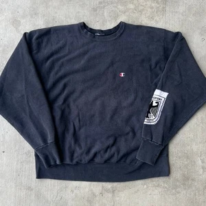 Vintage Y2K champion black crewneck sweatshirt - Picture 1 of 7