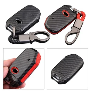 For Kia Sorento Sportage Stinger Carbon Silicone Car Remote Key Cover Case - Picture 1 of 12