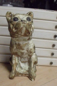 RARA FIGURINA BULLDOG INGLESE SANRO 10" GESSO 1954 - Foto 1 di 11