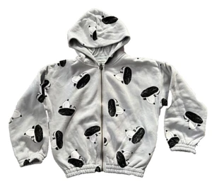 Bobo Choses Kids Grey All Over Dog Print Full Zip Hoodie 10-11Y Comfy Wide fit - Picture 1 of 14