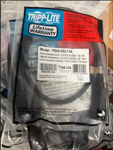 Tripp Lite P005-003 Strom-Verlängerungskabel 15 A 14 AWG C14 auf C13, 3 Fuß - Bild 1 von 1