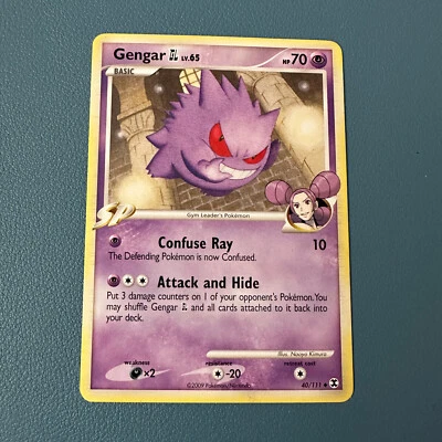 Gengar GL Rising Rivals 40/111 Platinum SP Pokémon TCG Uncommon LP - Image 1 of 2