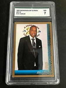 Jay-Z 2005 Bowman DP & Prospects ROOKIE Gold Karte #151 bewertet SPA 7 NM RC Rap - Bild 1 von 2