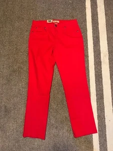 Jeans donna Earl gamba dritta taglia 6 rosso - Foto 1 di 7