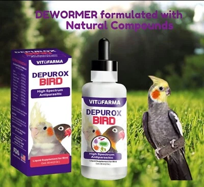 DEWORMER FOR BIRDS DEPUROX BIRD VITOFARMA ANTIPARASITIC FOR BIRD 60 ML Exp.12/27