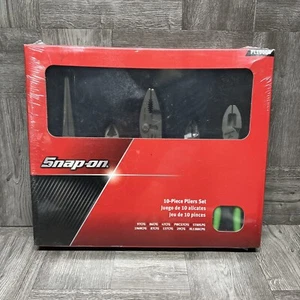 SNAP ON 10 Piece Pliers Set PL1000G Green Hi Viz New Old Stock SEALED RARE HTF - Picture 1 of 16
