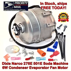 Dixie Narco 276E 501E Soda Machine 6W Condenser Evaporator Fan Motor Ships TODAY - Picture 1 of 11