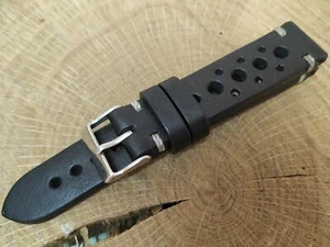 Correa Reloj Artesana en Piel.Color Negro. 017RF - Imagen 1 de 4