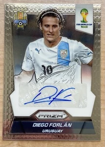 2014 Panini Prism FIFA World Cup Diego Forlan Autograph Uruguay Soccer S-DF - Picture 1 of 2