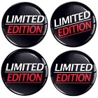4 x 55mm 3D Stickers Alloy Wheel Centre Cap Car Limited Edition Tuning Stickers