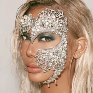 Strassmaske Maskerade Masken Frauen Halloween Maske venezianische Maske Kristallgesicht - Bild 1 von 17