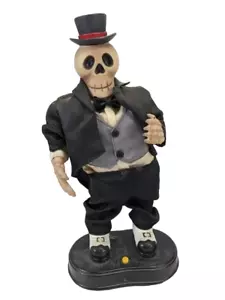 Vintage 1998 Gemmy Hip Swinginging Halloween Skelett - Display Pc. 4 Teile nicht funktionsfähig - Bild 1 von 4