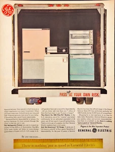 1962 General Electric Appliances Vintage Print Ad Loaded in Back Moving Van - Picture 1 of 6