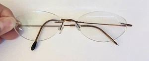 Silhouette Sin Montura Titanio Cobre Marrón Anteojos Sin Bisagras Cualquier Forma LEERME - Imagen 1 de 10