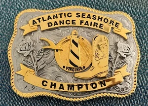 Creative Casting 1996 Atlantic Seashore Dance Faire Virginia Belt Buckle - Picture 1 of 2
