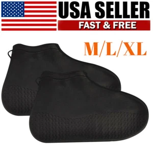 Reusable Anti-slip Rain Shoe Covers Overshoes Waterproof Cover Protector - Picture 1 of 12