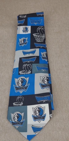 Dallas Mavericks Logo Tie All over vintage 2004 Ralph Marlin NBA Cover