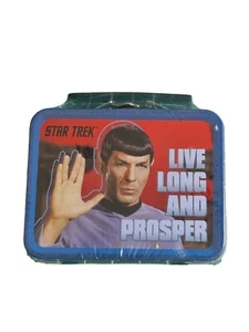 New Star Trek Spock Teeny Tins Miniature Metal Lunch box 2015 Live Long Prosper - Picture 1 of 6