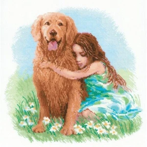 Kit point de croix RIOLIS 2158 Vrais amis 30x30cm - Picture 1 of 13