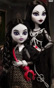 Monster High Skullector Addams Family Morticia & Wednesday Doll Two-Pack PRESALE