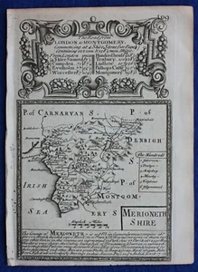 MERIONETHSHIRE, WALES original antique map from 'Britannia Depicta', Bowen, 1759 - Picture 1 of 2