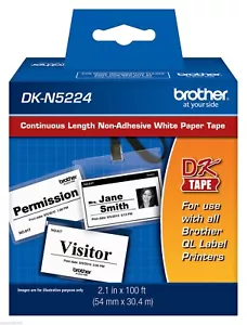 Brother DKN5224 Non-Adhesive Continuous Paper for QL570, QL-570 label printers - Picture 1 of 1