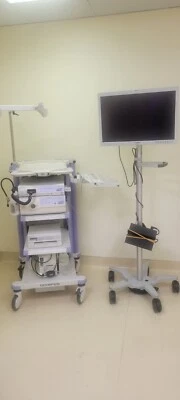 Olympus EVIS II 180HD STAND, Monitor. Printer. 2 Colonoscope And 2 EgD Scope All - Image 1 of 4