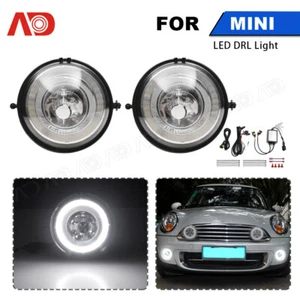 For Mini Cooper R55 R56 R57 R58 R59 R60 R61 White Led DRL Driving Fog Light Lamp - Picture 1 of 11