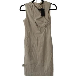 NUEVO CON ETIQUETAS PINKO Vestido Espagueti Tostado Abito Punto Stoffa 4 - Imagen 1 de 10