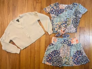 Girls Outfit size 10/12 - Skirt Sweater Boho - Picture 1 of 7