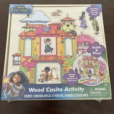 Disney's Encanto: Wood Casita Activity Set - Building & Decorating Set Brand New Foto 1 de 4