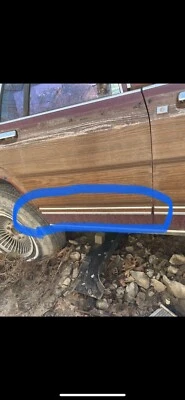 1986 年 Mercury Colony Park Wagon - 右后门下木纹饰边 - 原始设备制造商 — 第 1/4 张图片