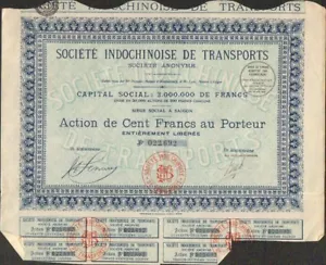Société Indochinoise de Transports (INDOCHINE) (U) - Picture 1 of 1