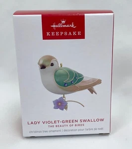 Hallmark Keepsake Ornament 2024 Dama Violeta-Verde Golondrina Belleza de los Pájaros - Imagen 1 de 2