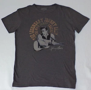 Neu mit Etikett Herren in Schwarz - Johnny Cash S/S grau Grafik T-Shirt M L1225 - Bild 1 von 2