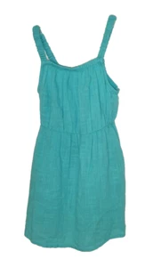 Cat & Jack Toddler Girl's Blue Sleeveless Cotton Dress - Size: 3T - Picture 1 of 2