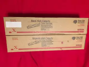 XEROX 106R00673,106R0675 BLACK & MAGENTA TONER FOR PHASER 6250 COLOR PRINTER - Picture 1 of 5
