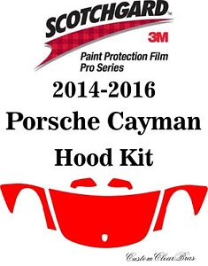 3M Scotchgard Paint Protection Film Pro Series 2014 2015 2016 Porsche Cayman