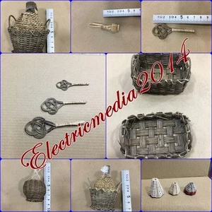 DAMIGIANA BOTTIGLIA BATTIPANNI CESTO PANIERE TOMBOLA PRESEPI SAN GREGORIO - Imagen 1 de 27
