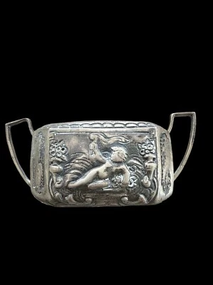 Azúcarera Fratelli Coppini plata 800 antigua vintage rara del siglo XIX Foto 1 de 4